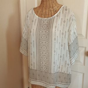 Vince Camuto Drop Shoulder Blouse